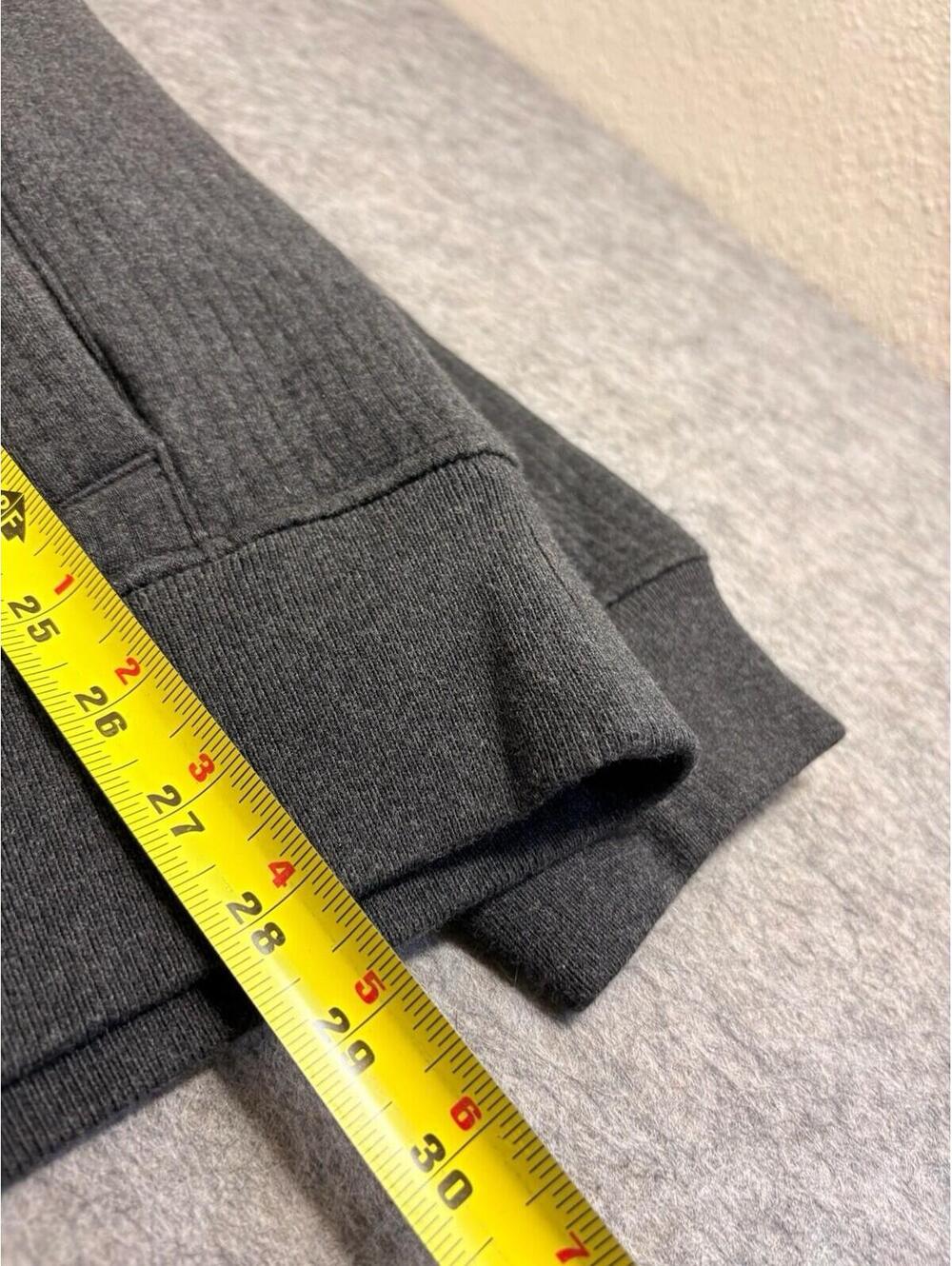 Abercrombie & Fitch YPB Sweatshirt Men Large Gray 1/4 Zip Tech Fleece NWT - Picture 8 of 8